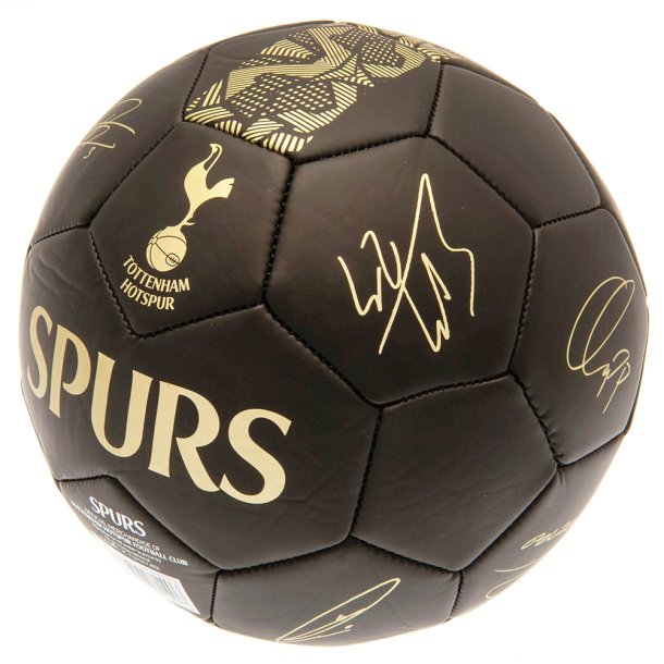 Tottenham Hotspur Fc Guld Fodbold M Autografer Str Fodbolde