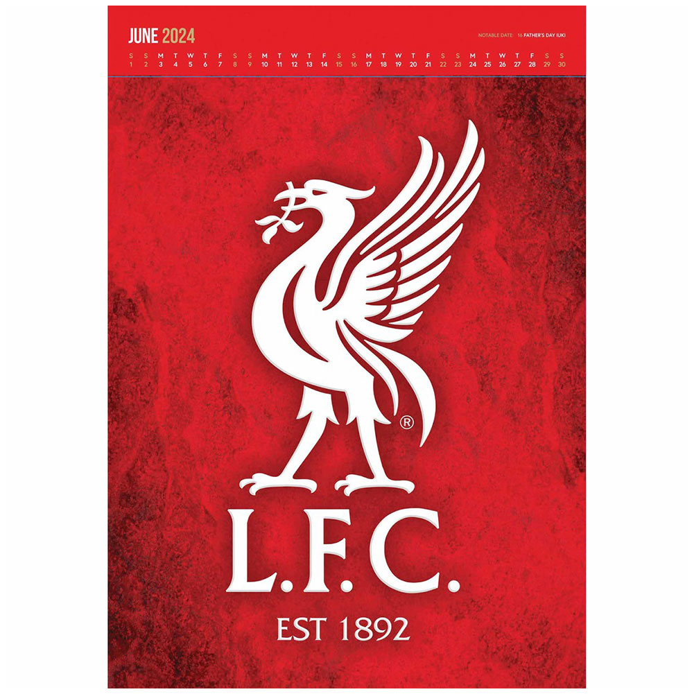 Liverpool FC Deluxe Kalender 2024 Diverse