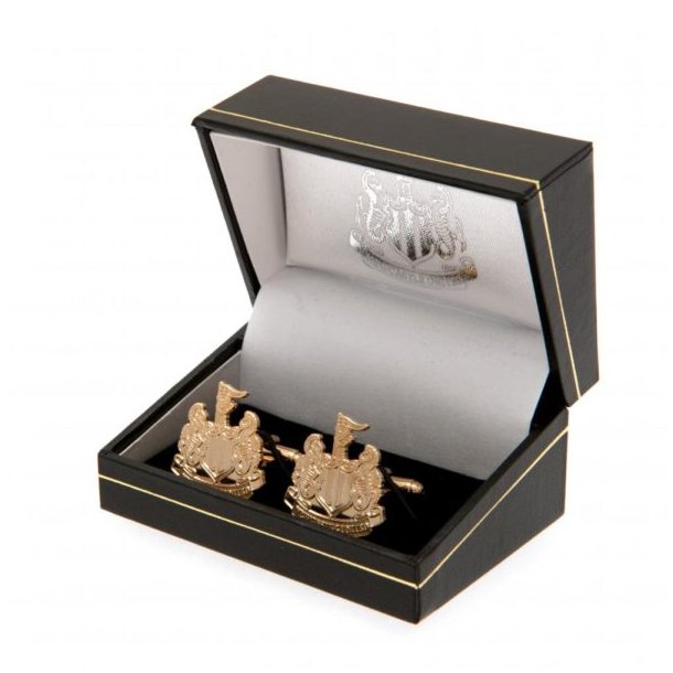 Newcastle United FC Guldbelagt Manchetknapper i Gaveske