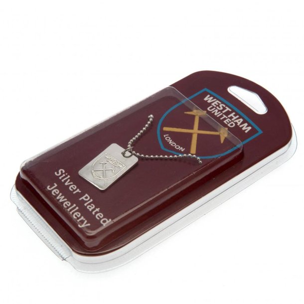 West Ham United F.C. Slvbelagt Dog Tag Halskde
