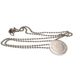 Chelsea F.C. Slvbelagt Halskde med smykke i Gaveske