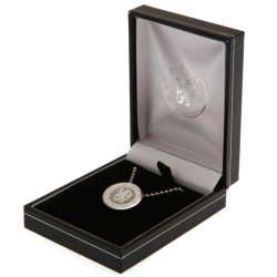 Chelsea F.C. Slvbelagt Halskde med smykke i Gaveske