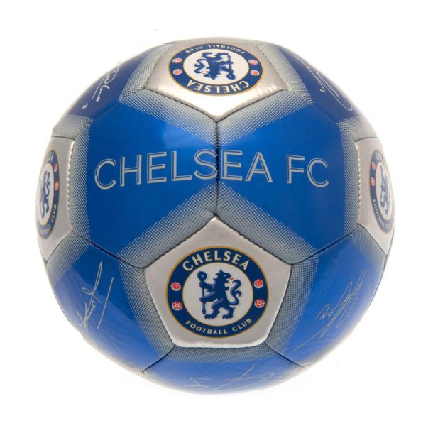 Chelsea FC Mini Bold m. Autografer - Str. 1
