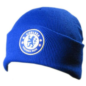 Chelsea F.C. Strikhue med broderet logo til brn