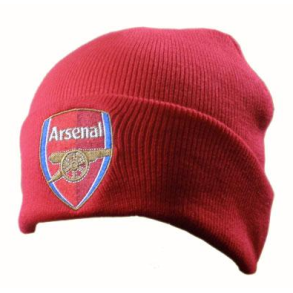 Arsenal FC Strikhue med broderet logo til brn