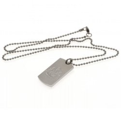 Newcastle United FC Dog Tag Med Indgraveret Logo i Gaveske