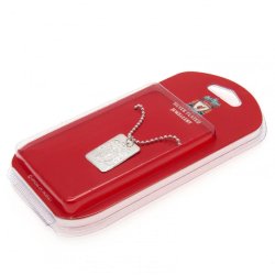 Liverpool F.C. Slvbelagt Dog Tag Halskde