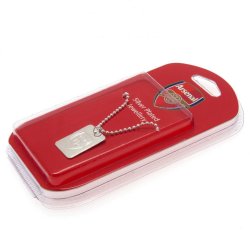 Arsenal F.C. Slvbelagt Dog Tag Halskde