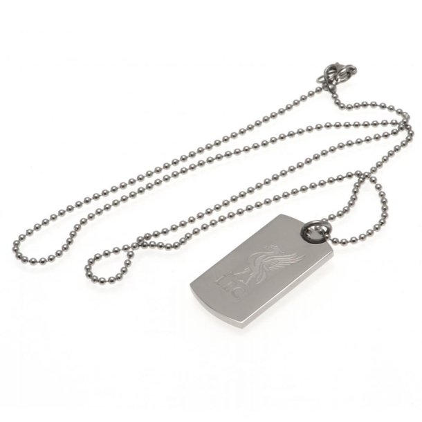 Liverpool F.C. Dog Tag Med Indgraveret Logo i Gaveske
