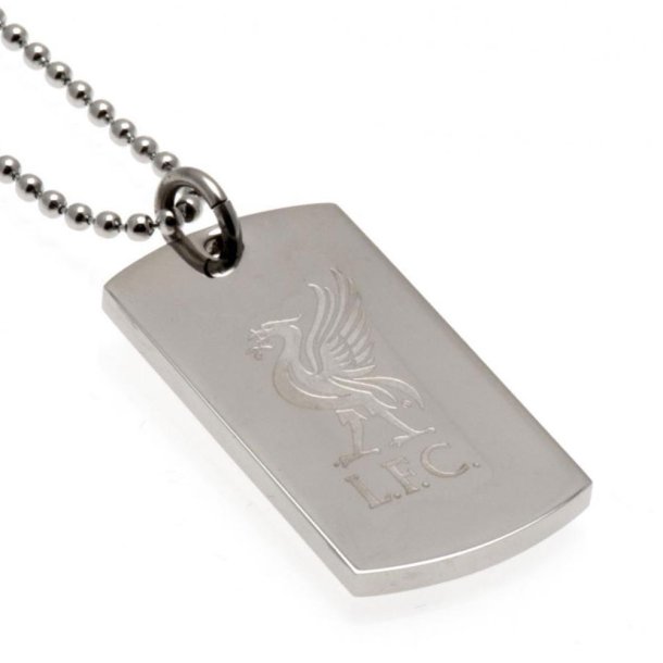 Liverpool F.C. Dog Tag Med Indgraveret Logo i Gaveske