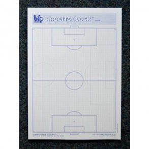 Taktikblok til fodbold - A4