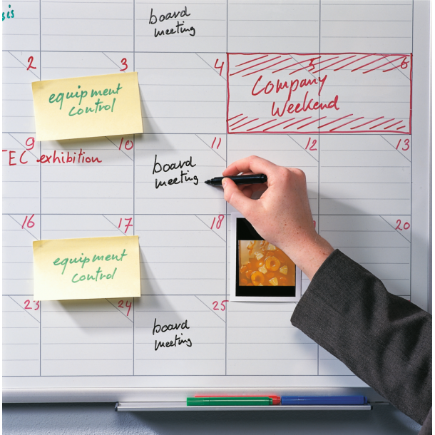 Whiteboardtavle til planlgning - Str. 60 x 90 cm