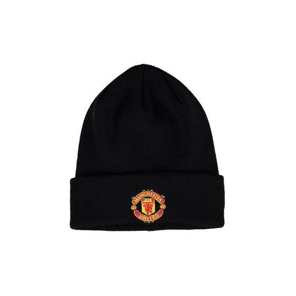 Manchester United FC hue bronx sort - Model New Era med broderet logo 