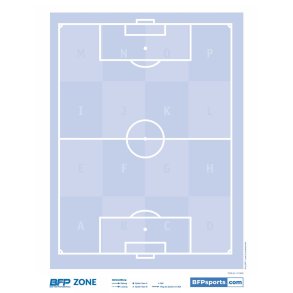 Flipover Papir - Fodbold - Bl� med Zonefelter 
