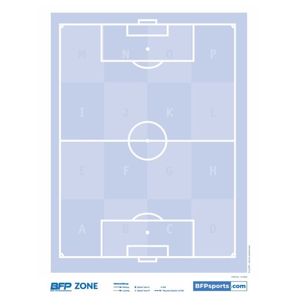 Flipover Papir - Fodbold - Bl� med Zonefelter 