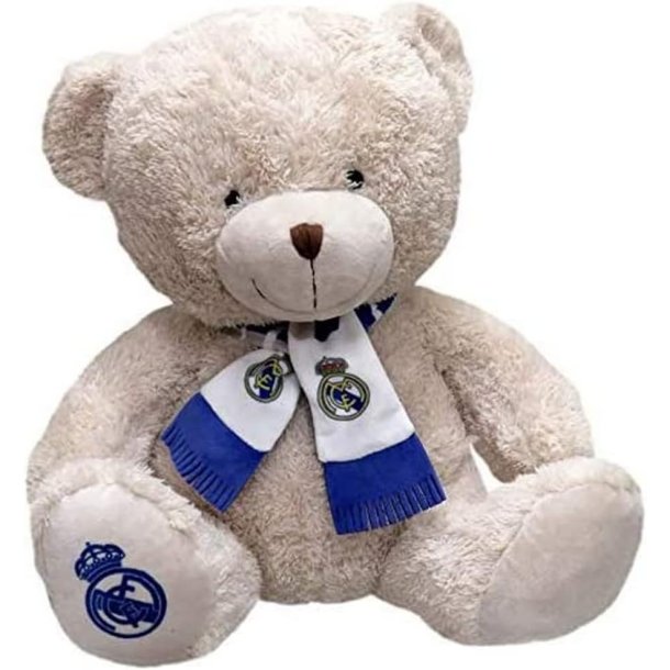 Real Madrid F.C Bamse med halstrklde - 35 cm