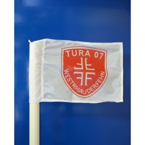 Hjrneflag med klublogo - 4 stk.