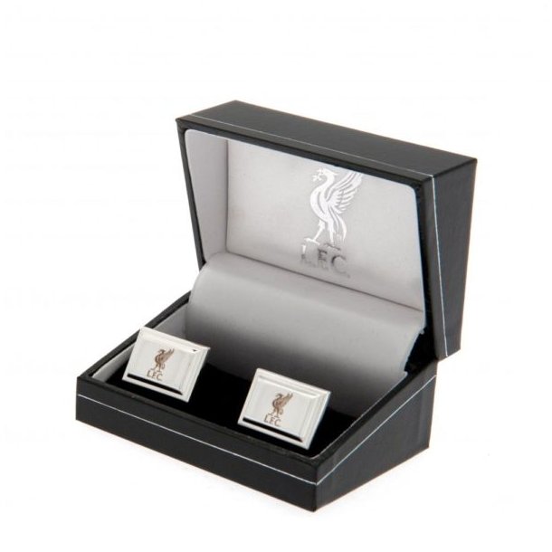 Liverpool FC Slvbelagt Manchetknapper i Gaveske