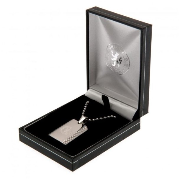 Chelsea FC Dog Tag Med Indgraveret Logo