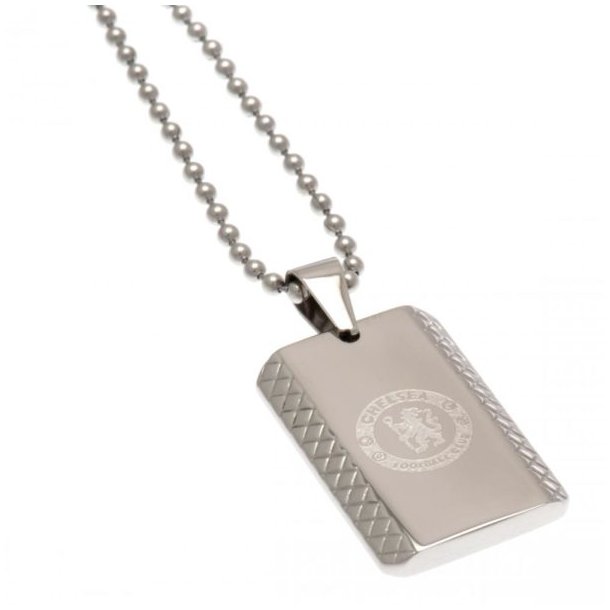 Chelsea FC Dog Tag Med Indgraveret Logo