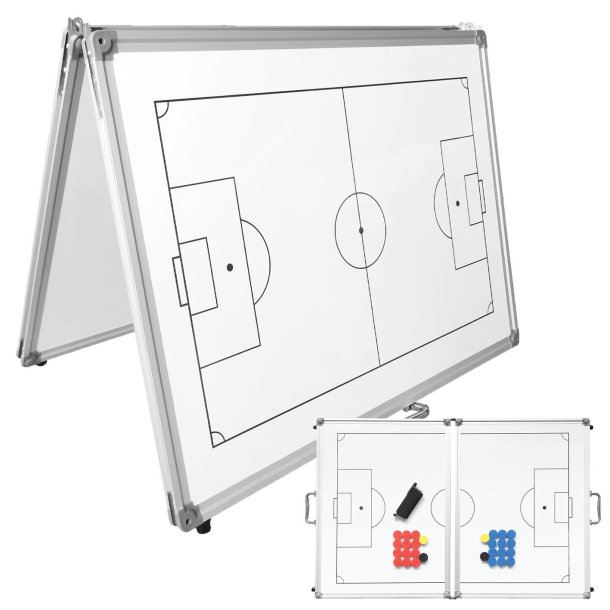 Whiteboard Foldbar Fodbold Taktiktavle - Kuffert Model