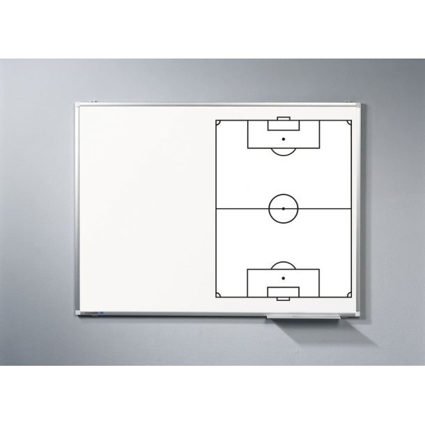 Whiteboardtavle med fodboldbane og notat plads - Str. 90x60