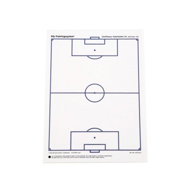 BFP Fodbold Taktiktavle A4