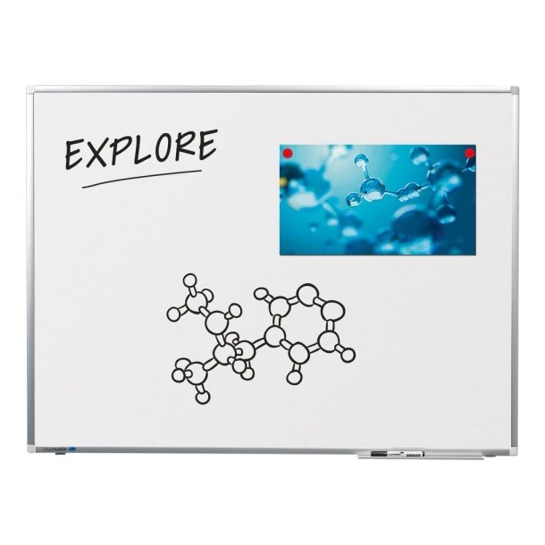 Whiteboardtavle - Til notater - Str. 100 x 200