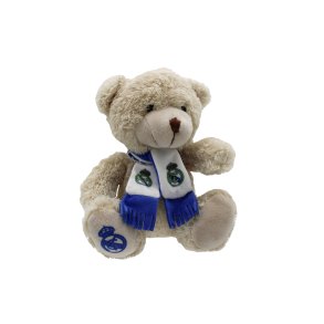 Real Madrid F.C Bamse med halstrklde - 20 cm