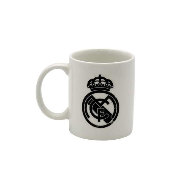 Real Madrid Krus - Med Sort Logo Emblem - Str. 300 ML