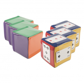 Terning - 10x10 s�t af 6 stk.