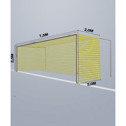 11-mands Fodboldnet - 7,5 x 2,5 x 2M - St