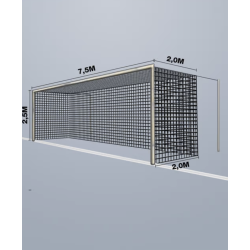 11-mands Fodboldnet - 7,5 x 2,5 x 2M - St