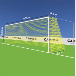 7-mands Fodboldnet - 5,15 x 2,05 x 0,80/1,50M - St