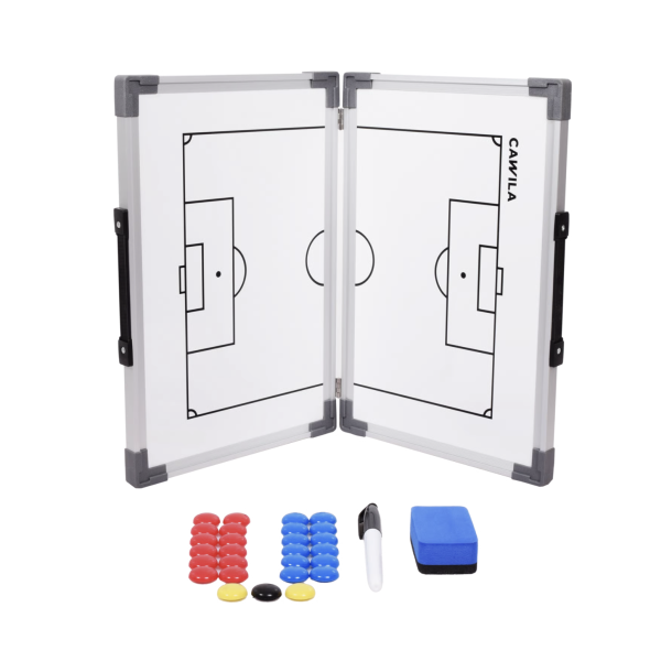 Whiteboard Foldbar Fodbold Taktiktavle - Str. 45 x 60 cm