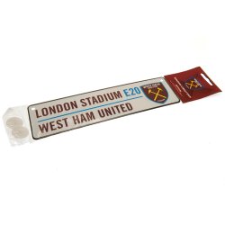 West Ham United FC Vinduesskilt