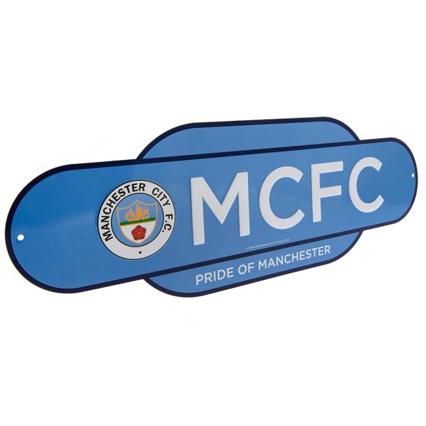 Manchester City FC Retro Skilt