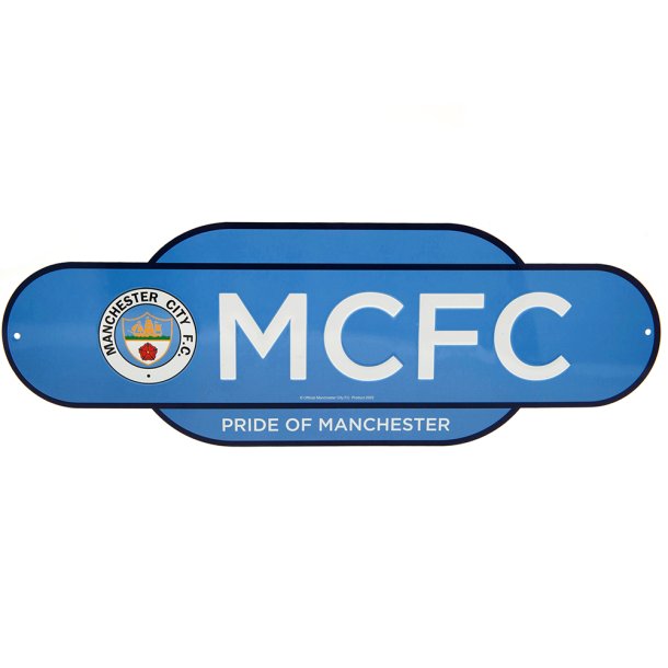 Manchester City FC Retro Skilt