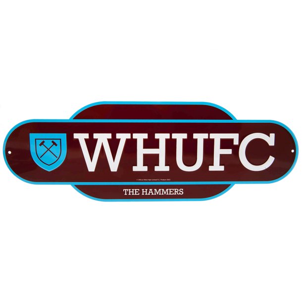 West Ham United FC Retro Skilt