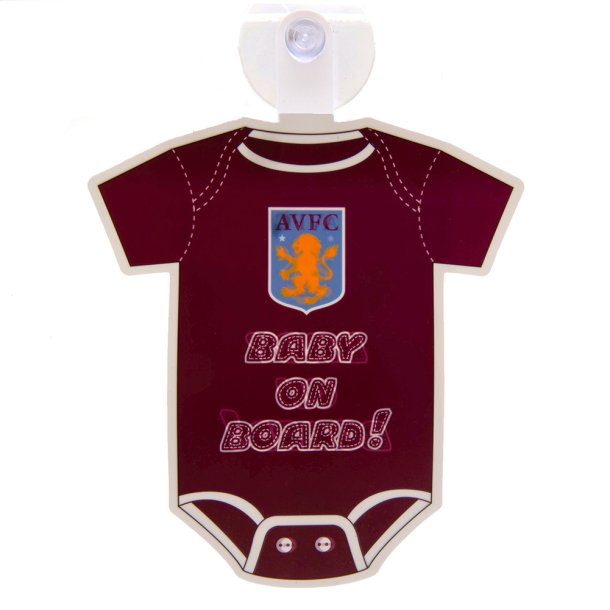 Aston Villa FC Ophngeligt 'Baby On Board' Skilt