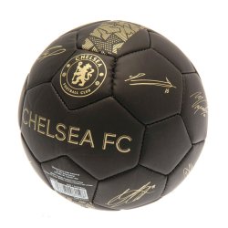 Chelsea FC Guld Skill Bold m. Autografer - Str. 1
