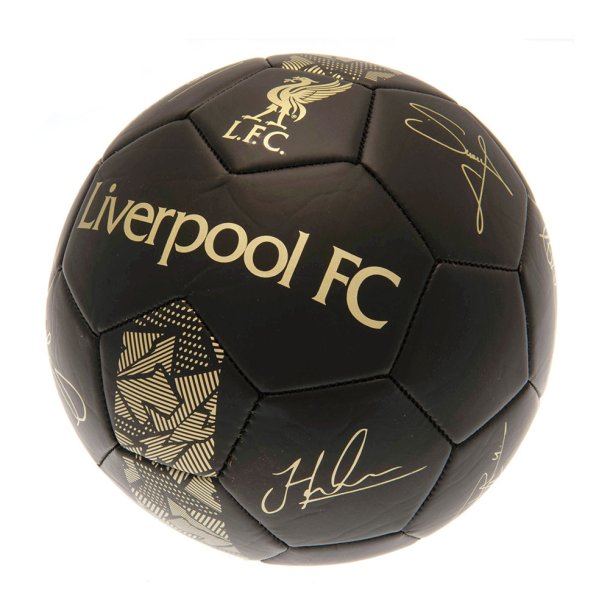 Liverpool FC Guld Skill Bold m. Autografer - Str. 1