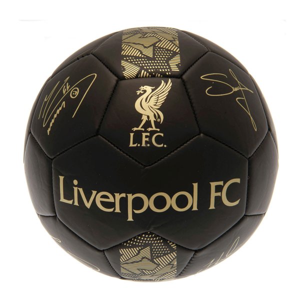 Liverpool FC Guld Skill Bold m. Autografer - Str. 1