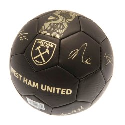 West Ham United FC Guld Skill Bold m. Autografer - Str. 1