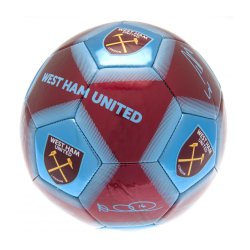 West Ham United FC Mini Bold m. Autografer - Str. 1