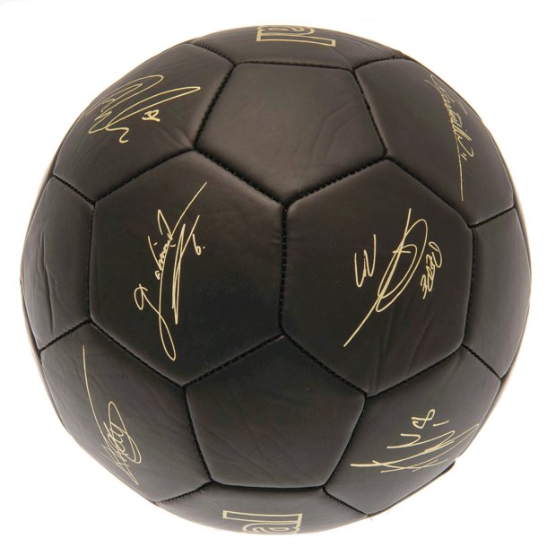 Arsenal FC Guld Fodbold m. Autografer - Str. 5