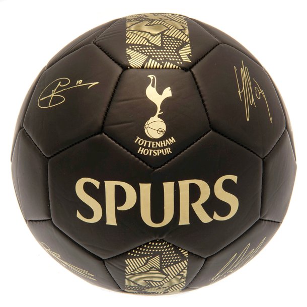 Tottenham Hotspur FC Guld Fodbold m. Autografer - Str. 5