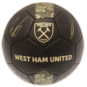 West Ham United FC Guld Fodbold m. Autografer - Str. 5
