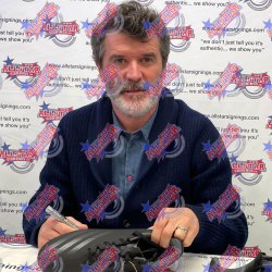 Manchester United F.C. Keane Signeret Fodboldstvle (Indrammet)