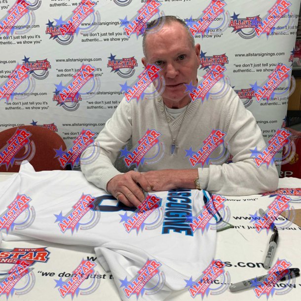 England FA 1996 Shearer &amp; Gascoigne Signeret Trjer (Indrammet)